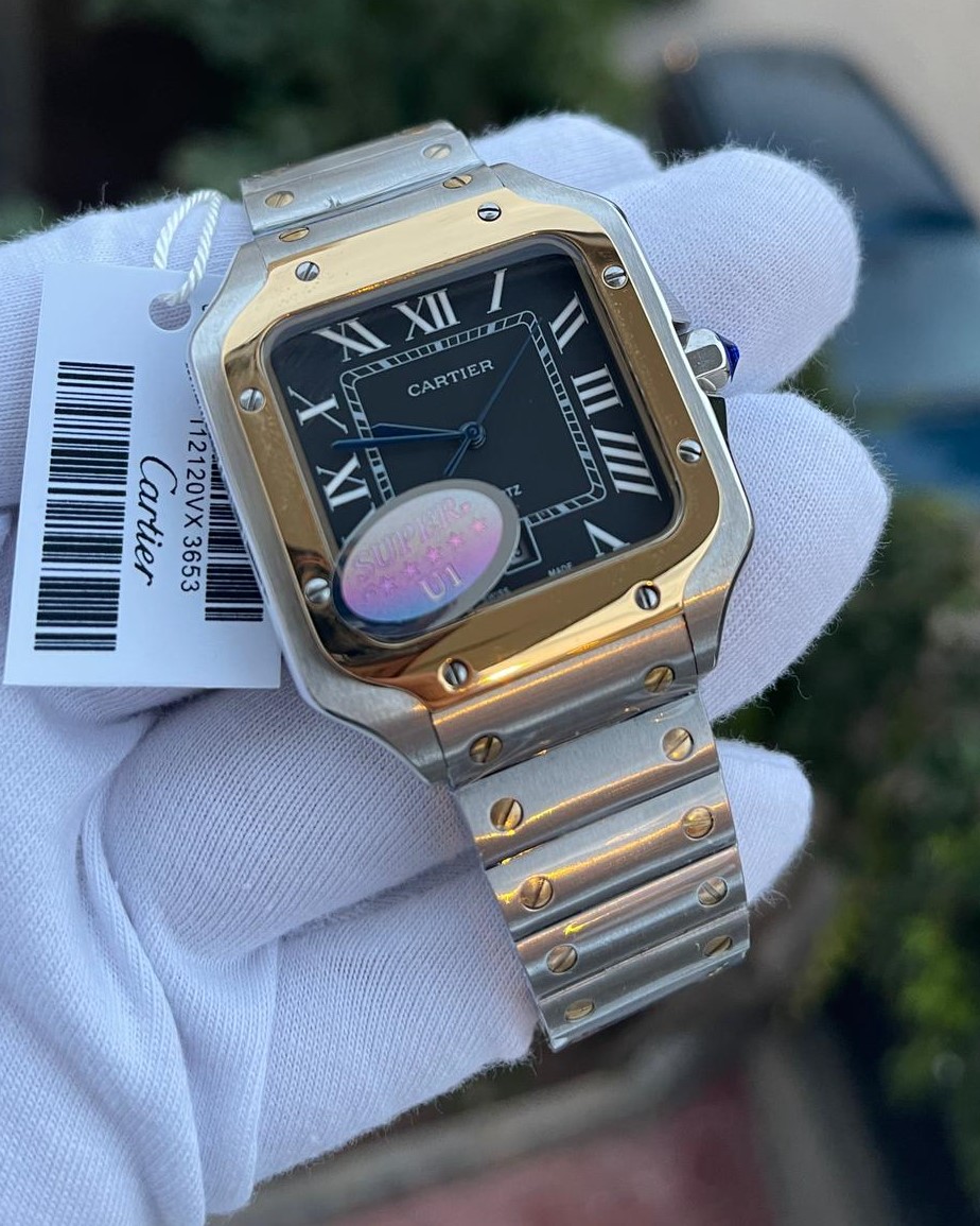 Cartier Santos Çift Renk Erkek Kol Saati L-1397